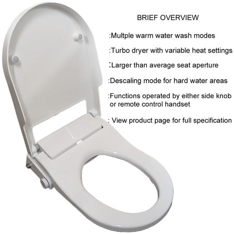 Bidet shower toilet: Floor standing back to wall: GFR-6500-CH