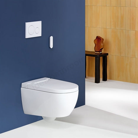 Complete bundle set: Geberit AquaClean Alba bidet toilet with 98cm frame