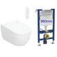 Complete bundle set: Geberit AquaClean Alba bidet toilet with 98cm frame
