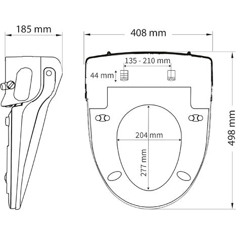 Pure Care BB1000 Supreme BB 1000 Smart Bidet Toilet Seat