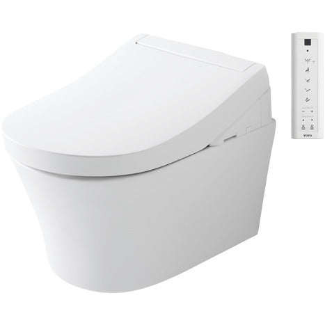 Complete set: TOTO RG Lite Washlet + TOTO wall frame + Dual Flush Plate and connection kit