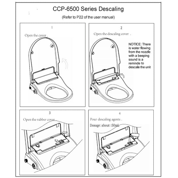 CCP-6500-SH: Bidet Shower Smart Toilet