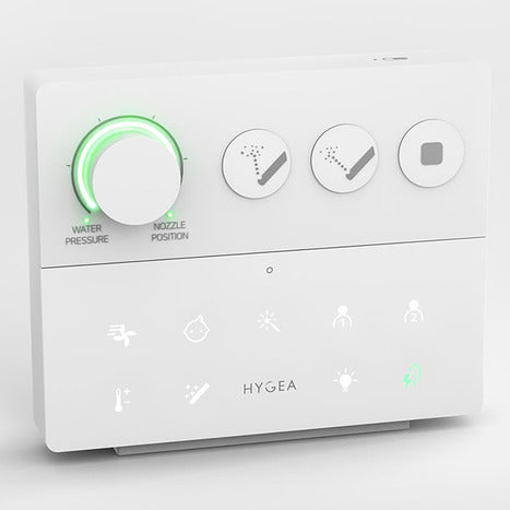 Hygea Wall mounted smart bidet toilet in matt white
