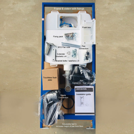 Contactless Flush Wall Frame For Wall Hung Toilets