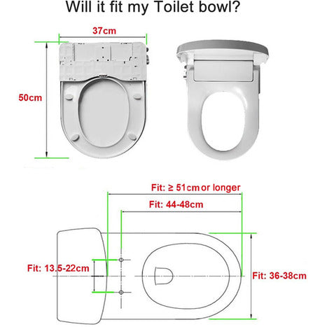 Aqua-Sigma Non-Electric water powered Bidet Seat