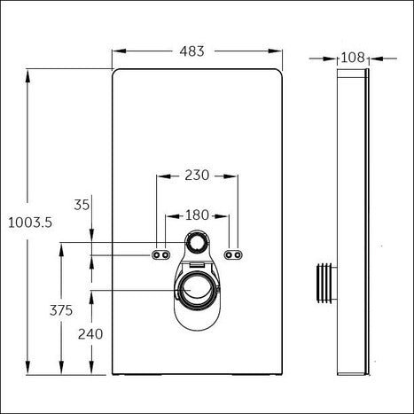 GMW-7035: Dual Flush Monolith Wall Hung Smart Japanese Shower Toilet
