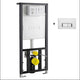 Vitra Concealed Cistern WC Frame for wall hung Toilets with dual flush plate