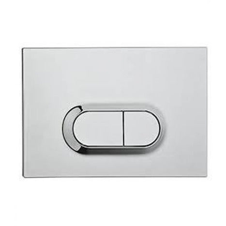 Vitra Concealed Cistern WC Frame for wall hung Toilets with OVAL style push button dual flush plate