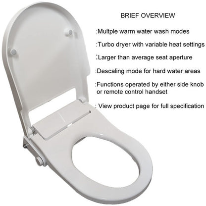 UB-6500-SE Remote Controlled Japanese Style Shower Toilet Seat