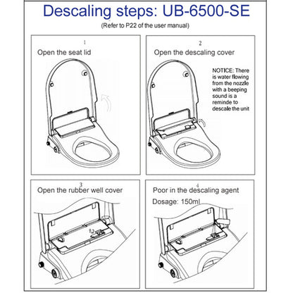 Bidet shower toilet: Floor standing back to wall: GFR-6500-CH