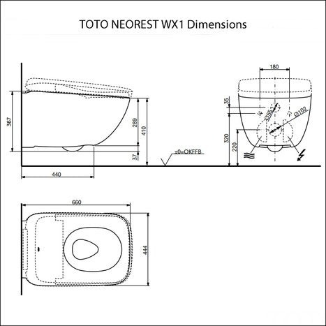 TOTO Neorest WX1 Washlet