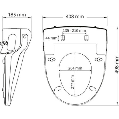 Pure Care BB1000 Supreme BB 1000 Smart Bidet Toilet Seat