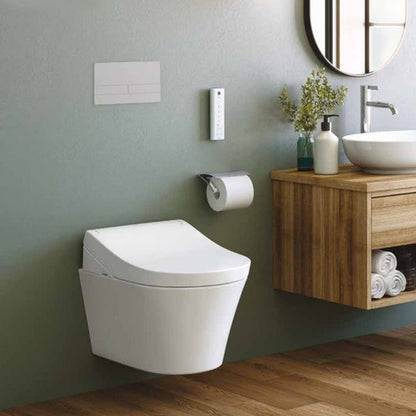 Complete set: TOTO RG Lite Washlet + TOTO wall frame + Dual Flush Plate and connection kit