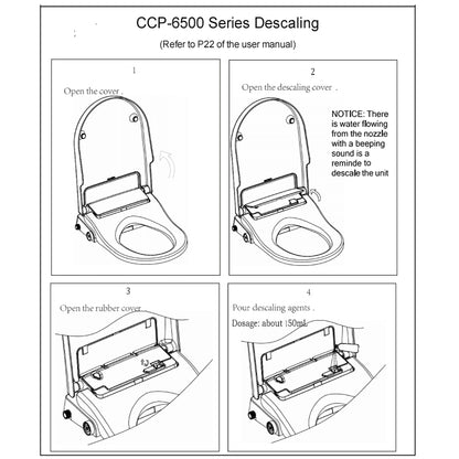 CCP-6500-CH: Extra High Bidet Shower Smart Toilet