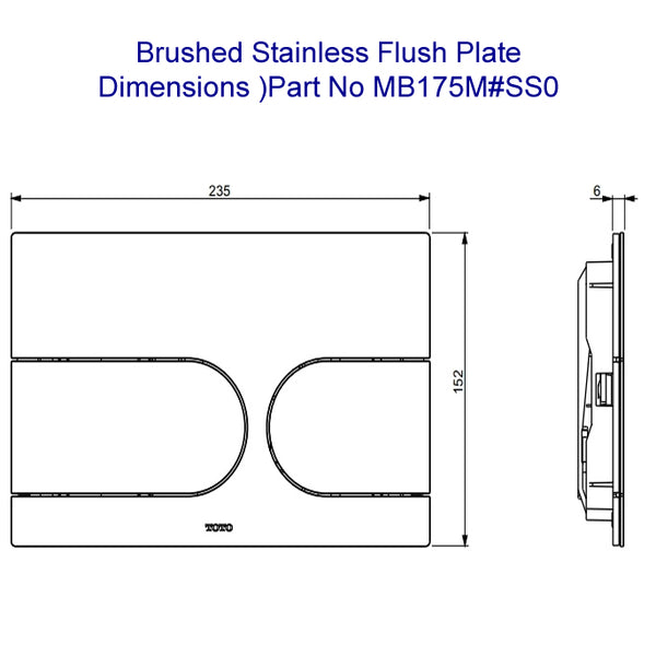 Complete set: Toto RX Washlet + Toto wall frame with Automatic Flush + Flush Plate and connection kit