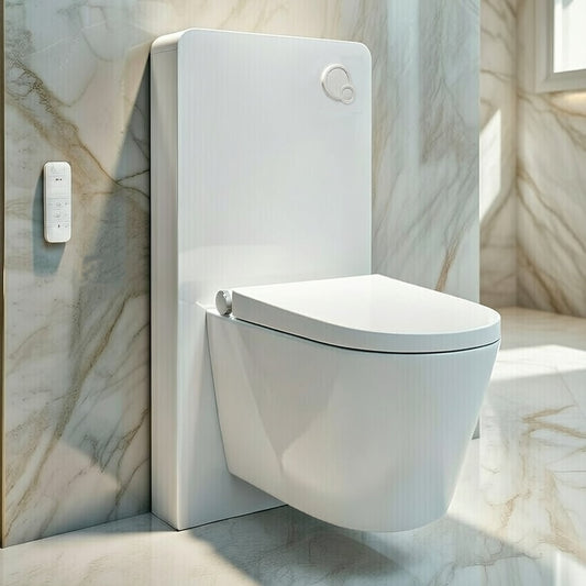 GMW-7035: Dual Flush Monolith Wall Hung Smart Japanese Shower Toilet