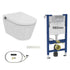 Complete bundle set: Ideal Standard i.life E Wall-Hung Shower Toilet with 98cm frame