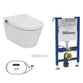 Complete bundle set: Ideal Standard i.life E Wall-Hung Shower Toilet with 98cm frame
