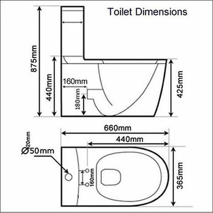 CCP-6600-SH: Bidet Shower Smart Toilet