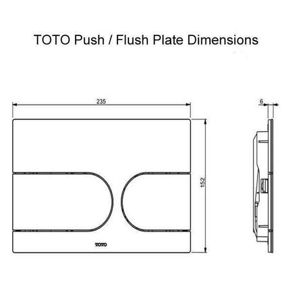 TOTO Washlet Frame System with Dual Flush: Complete Package