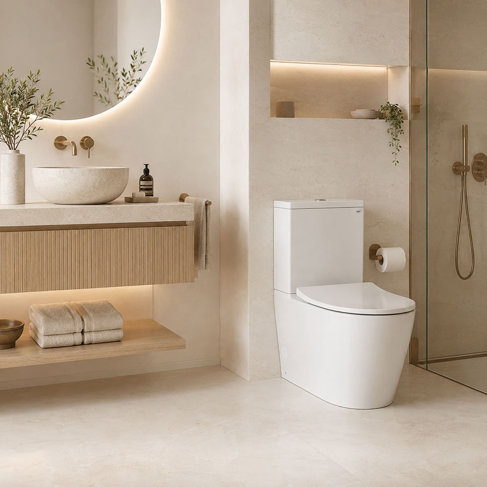 Toto RG Lite Close Coupled Rimless Smart Toilet Washlet, Complete Installation Package