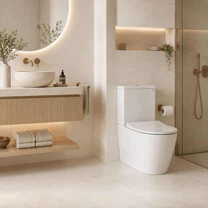 Toto RG Lite Close Coupled Rimless Smart Toilet Washlet, Complete Installation Package