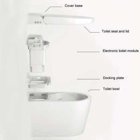 Hygea Wall mounted smart bidet toilet in matt anthracite
