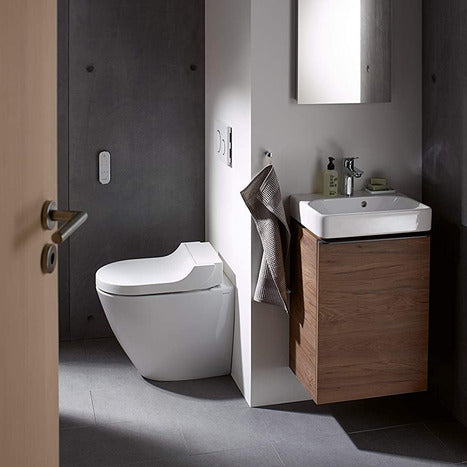 Geberit Aquaclean Tuma Comfort Floor standing back to wall bidet shower toilet