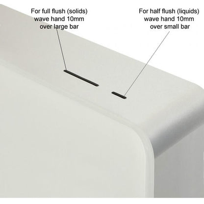 Touchless Cabinet Cistern For Wall Hung Toilets In Alpine White