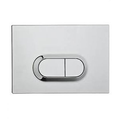 Vitra Concealed Cistern WC Frame for wall hung Toilets with OVAL style push button dual flush plate